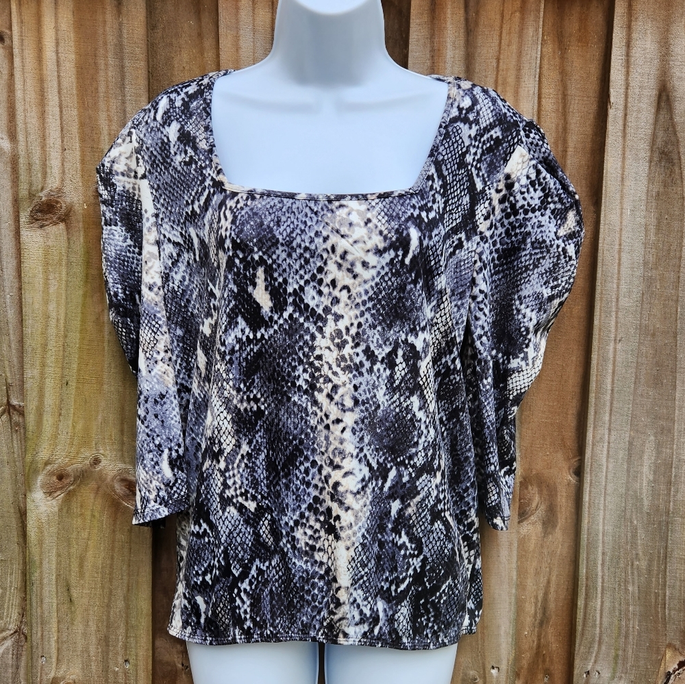 Snake print blouse
